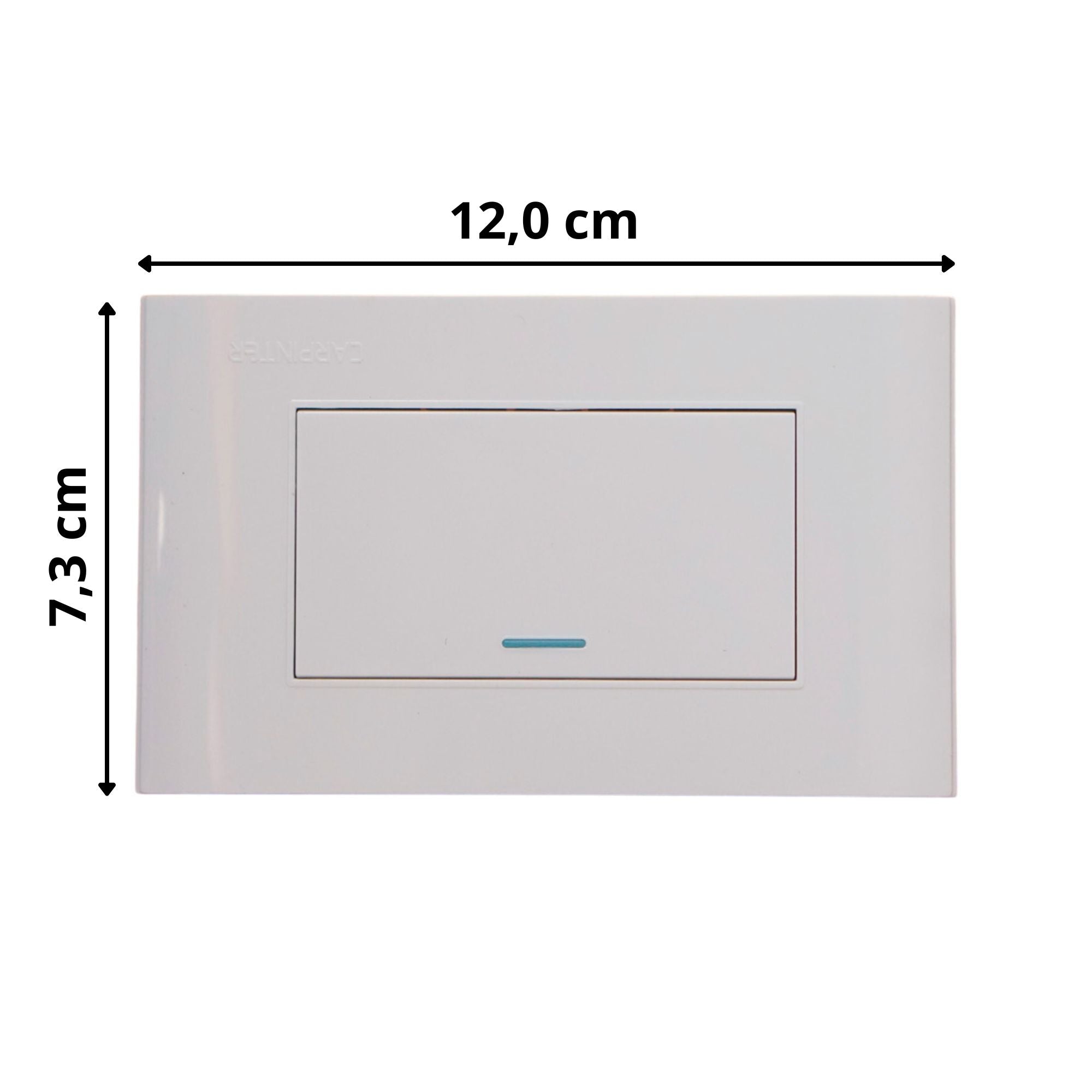 Interruptor sencillo Blanco Carpinter A11