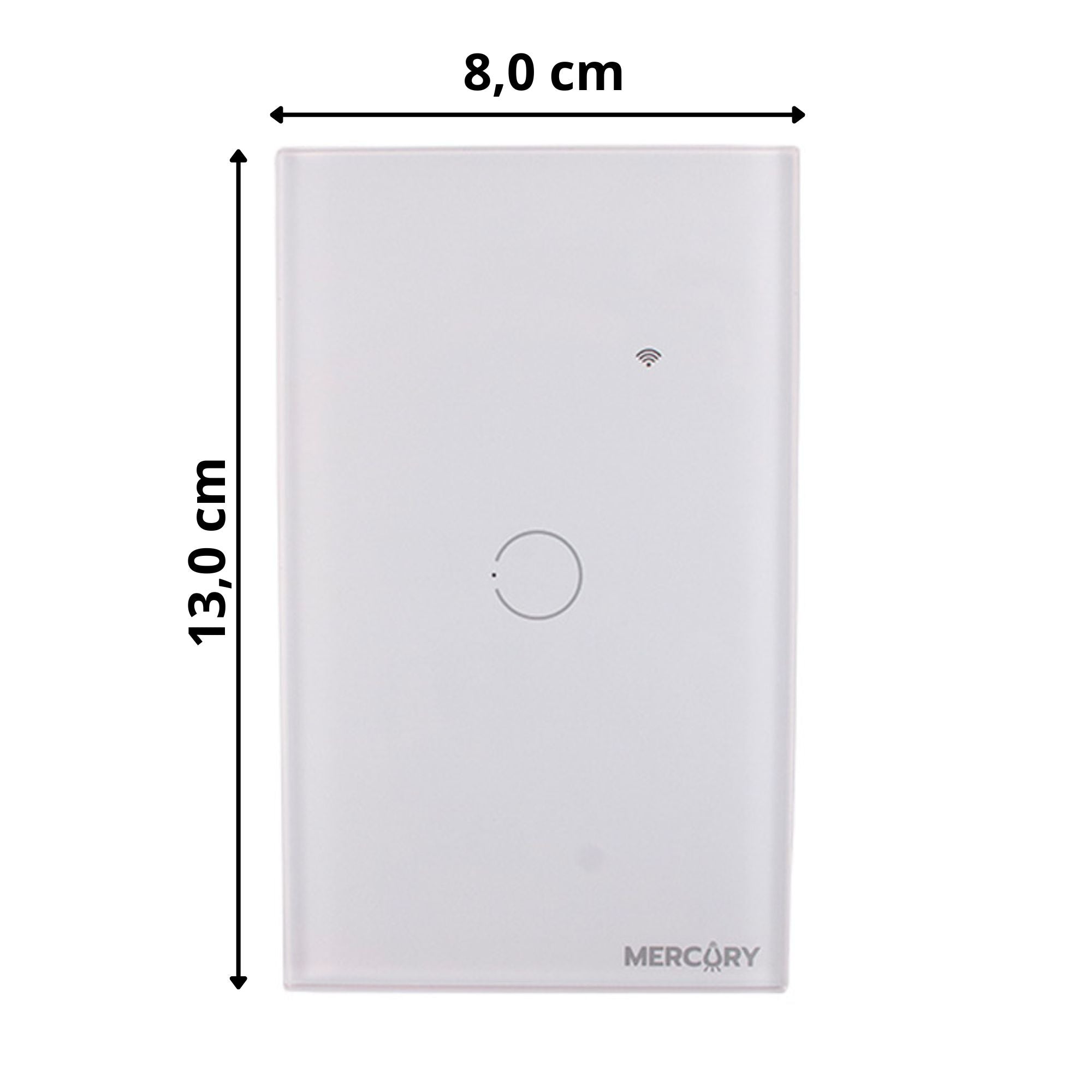 Interruptor wifi inteligente sencillo Blanco