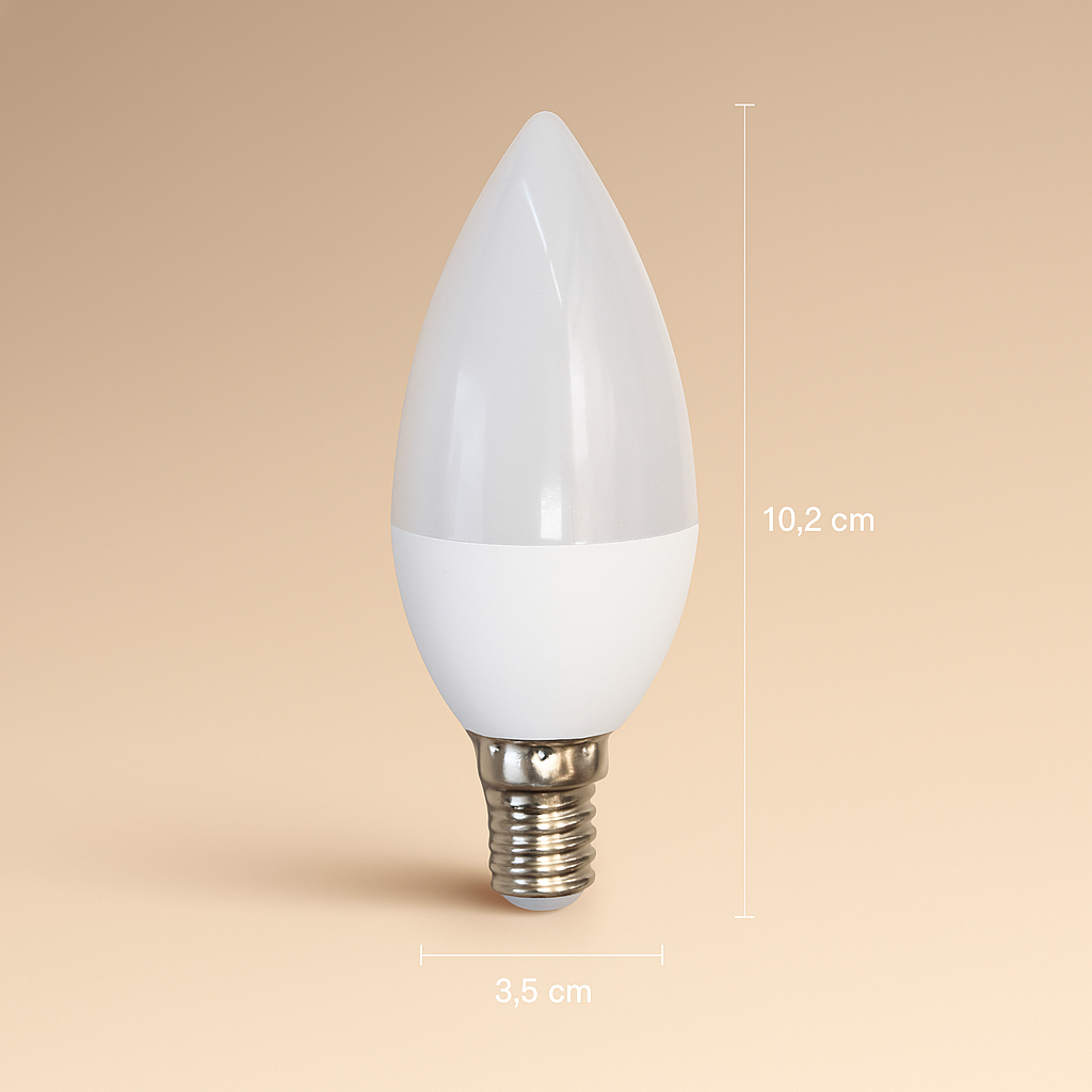 Bombillo Vela Led E12