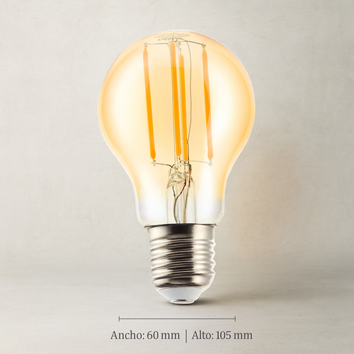 Bombillo led filamento A60