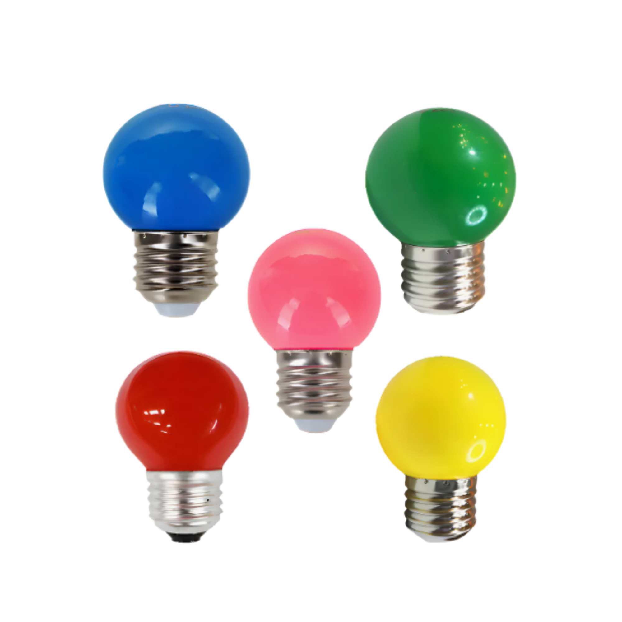 Bombillo LED PinPon 1W G4 12V x 10 Unidades Multicolor