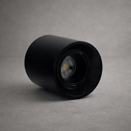 Cilindro LED Sobreponer Policarbonato 6W 110V Negro Blanco 2700K a 6000K