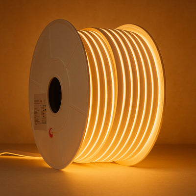 Cinta LED Neon Flex para curvas y formas orgánicas de luz continua 110V Serie Irise (8 W) X10M PREMIUM ASOMBRA