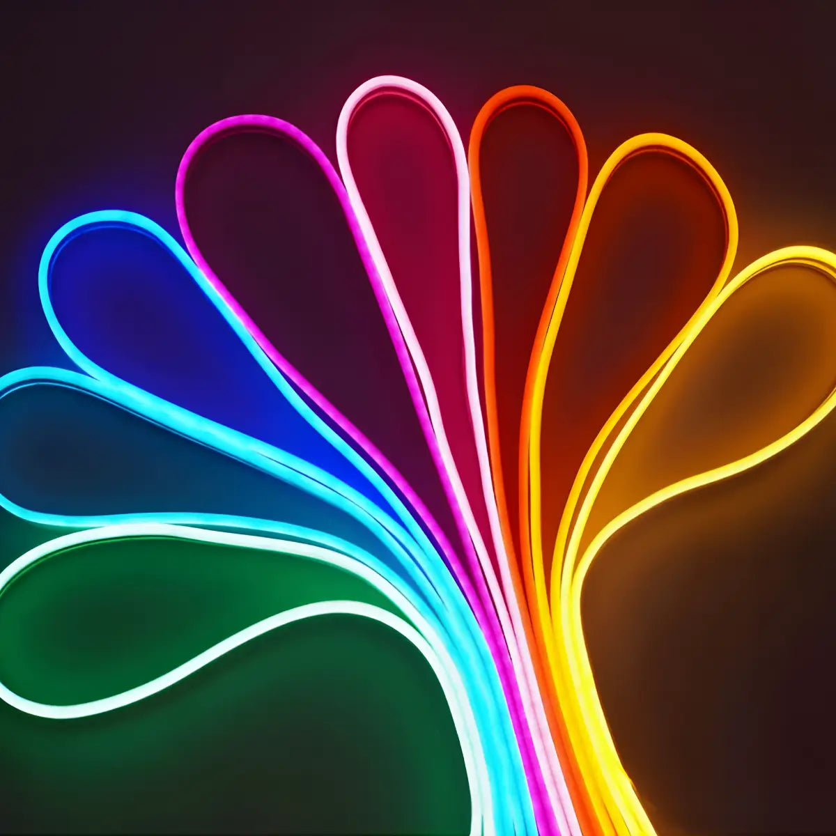 Cinta LED Neon Flexible Rollo 5 Metros con Adaptador