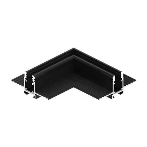 Conector para Riel Magnético LED 24V Incrustar en L 5mm Negro