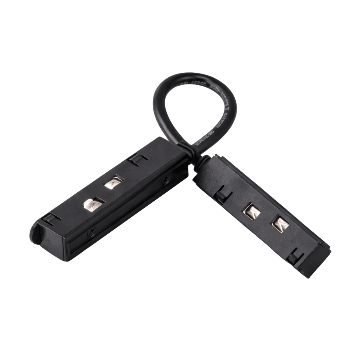 Conector para Riel Magnético LED 24V Flexible en L 5mm Negro