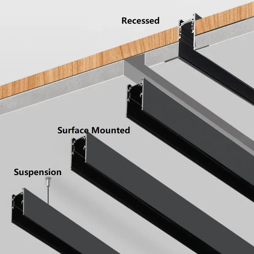 Perfil Magnético Negro – Sistema 48 V