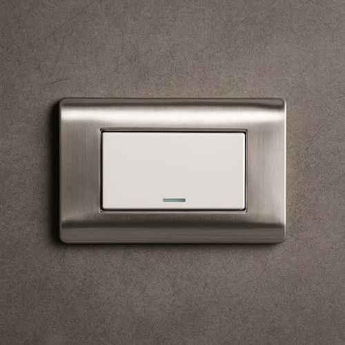 Interruptor Sencillo acero inoxidable carpinter Q3