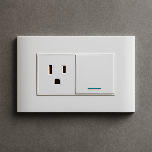 Interruptor mas toma Blanco Carpinter A11