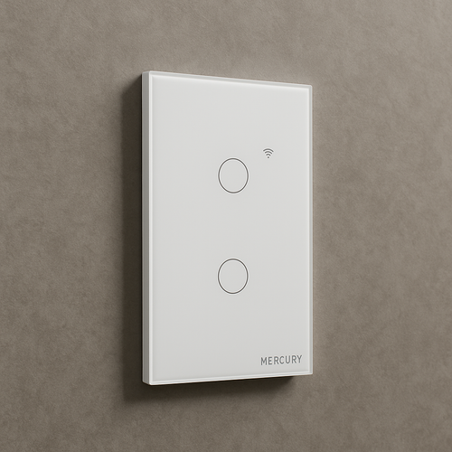 Interruptor wifi inteligente Doble Blanco