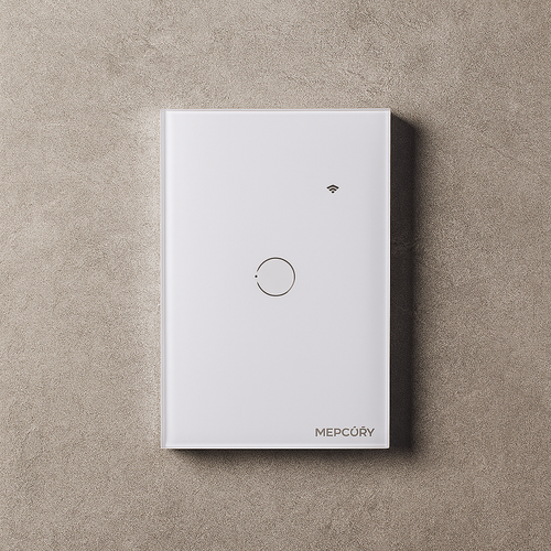 Interruptor wifi inteligente sencillo Blanco