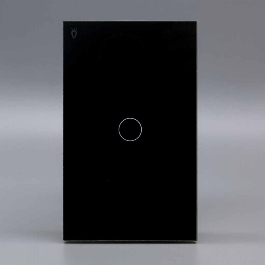 Interruptor wifi inteligente Sencillo Negro