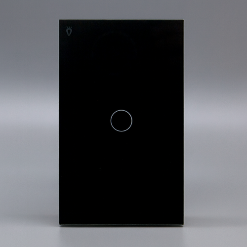 Interruptor wifi inteligente Sencillo Negro