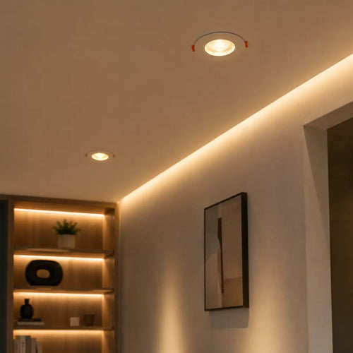 Ojo de Buey LED Integrado Empotrable Blanco Doble Temperatura