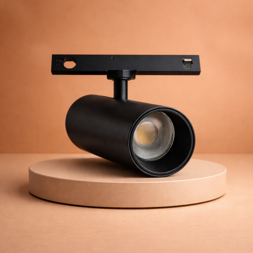 Spot LED Magnético 5mm 6W Negro 3000K Riel 24V