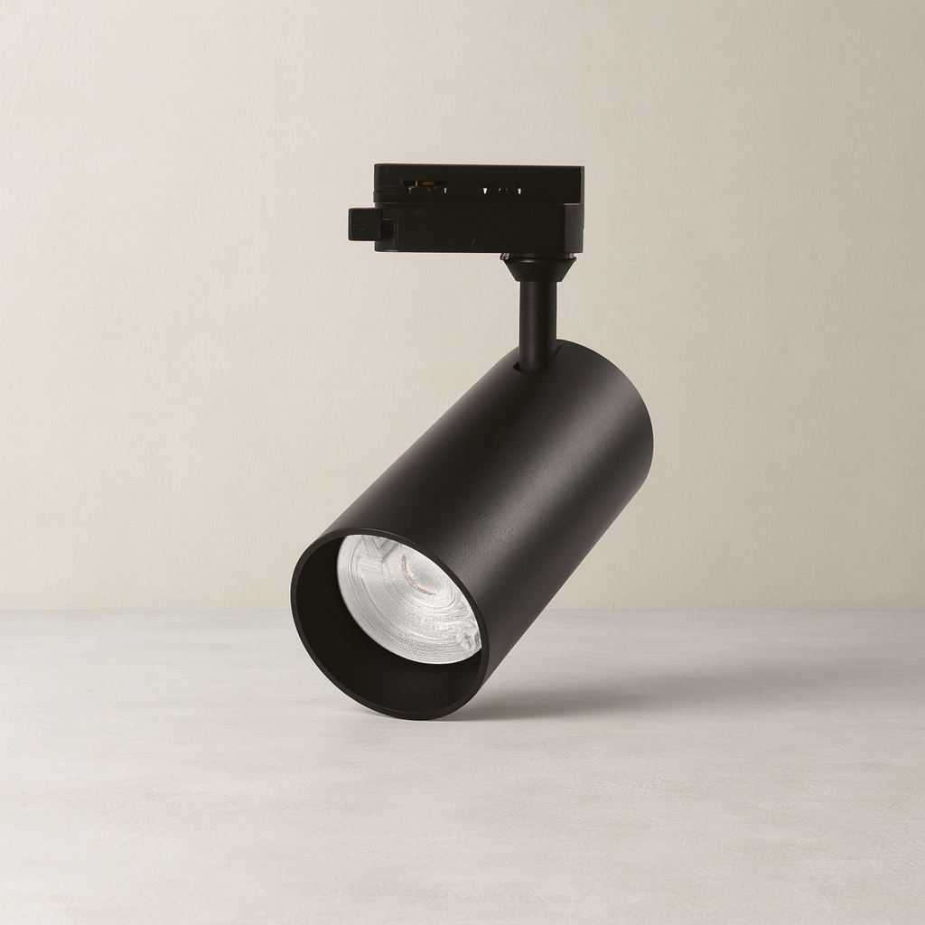 Kit Riel LED 1m con 3 Spots 10W 110V Negro o Blanco
