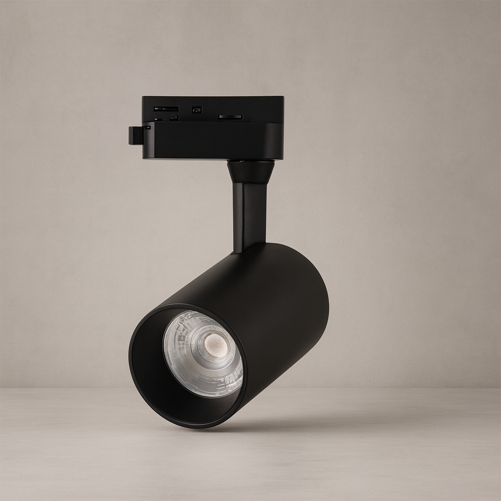 Kit Riel LED 1m con 3 Spots 10W 110V Negro o Blanco