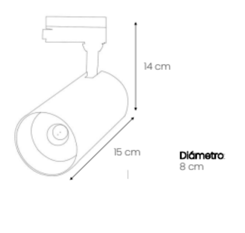 Spot led Para Riel 30W