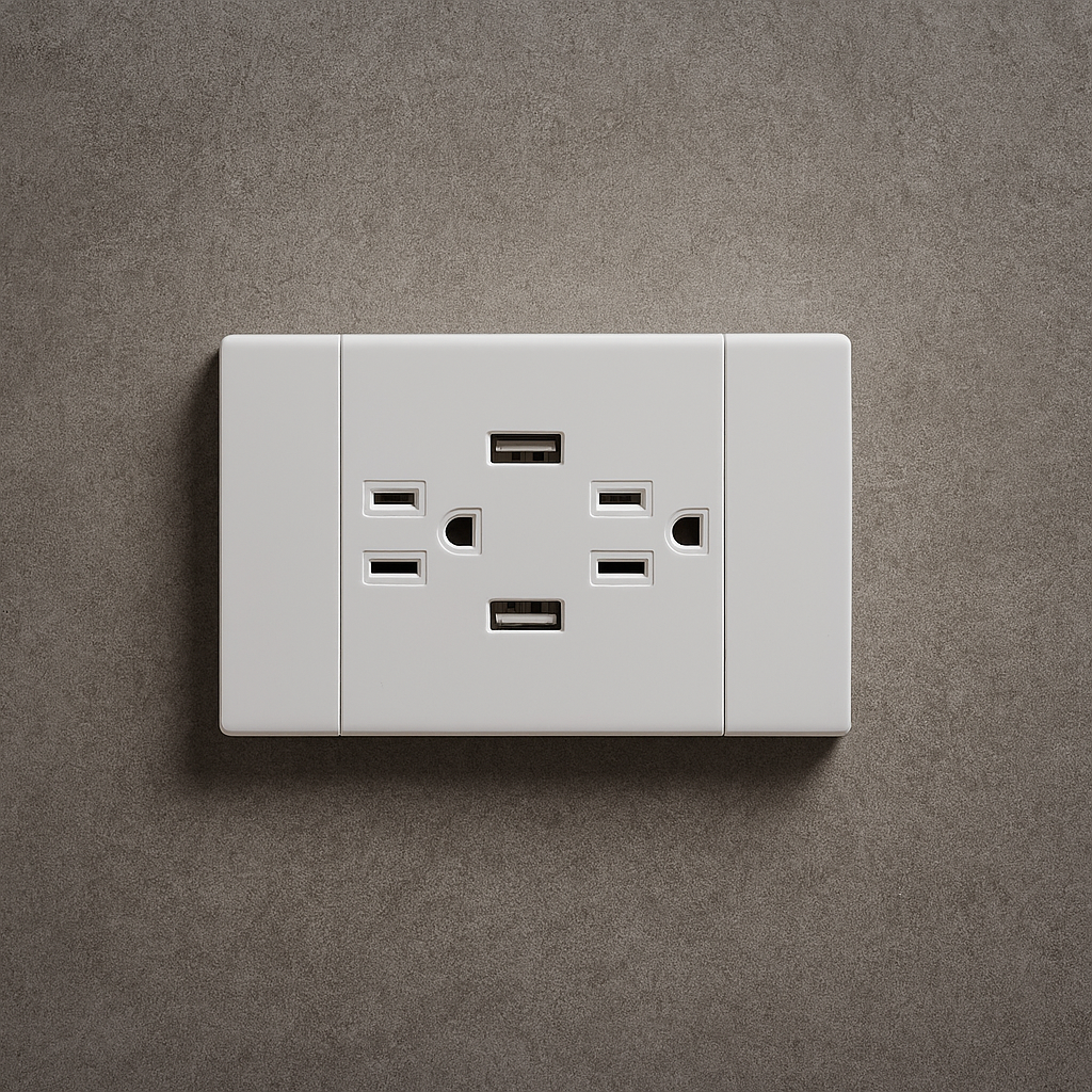 Toma corriente + USB doble Carpinter