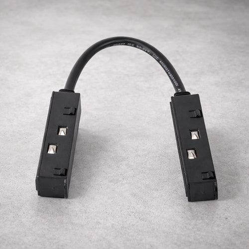 Conector para Riel Magnético LED 48V Flexible en L Negro