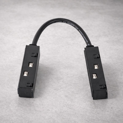 Conector para Riel Magnético LED 48V Flexible en L Negro