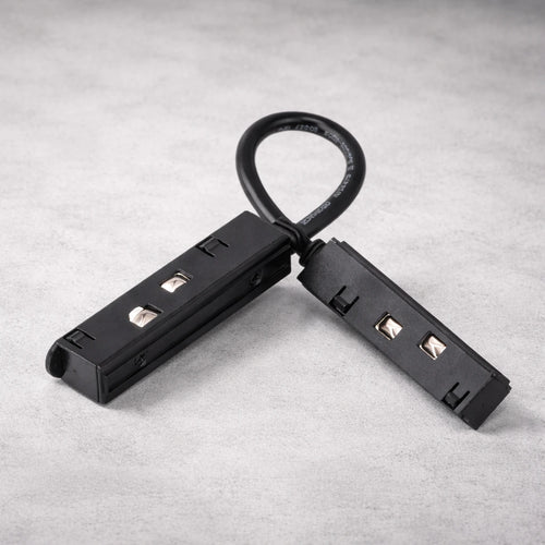 Conector para Riel Magnético LED 24V Flexible en L 5mm Negro