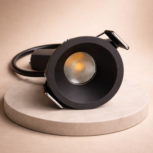 Ojo de Buey LED Mini 3W Negro Empotrable Premium