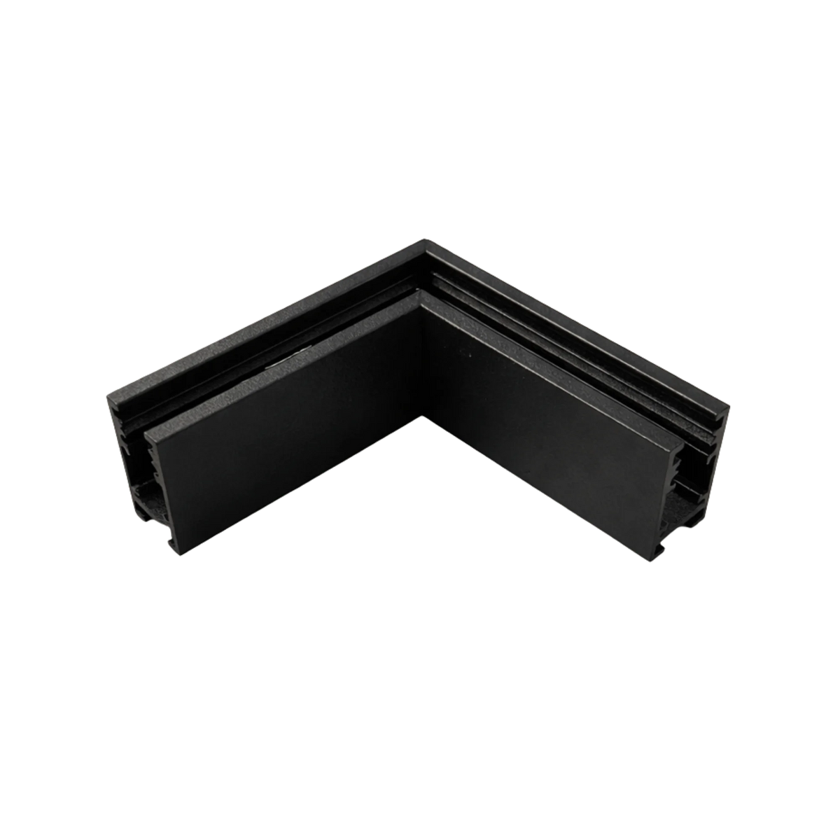 Conector para Riel Magnético LED 24V Sobreponer en L 5mm Negro