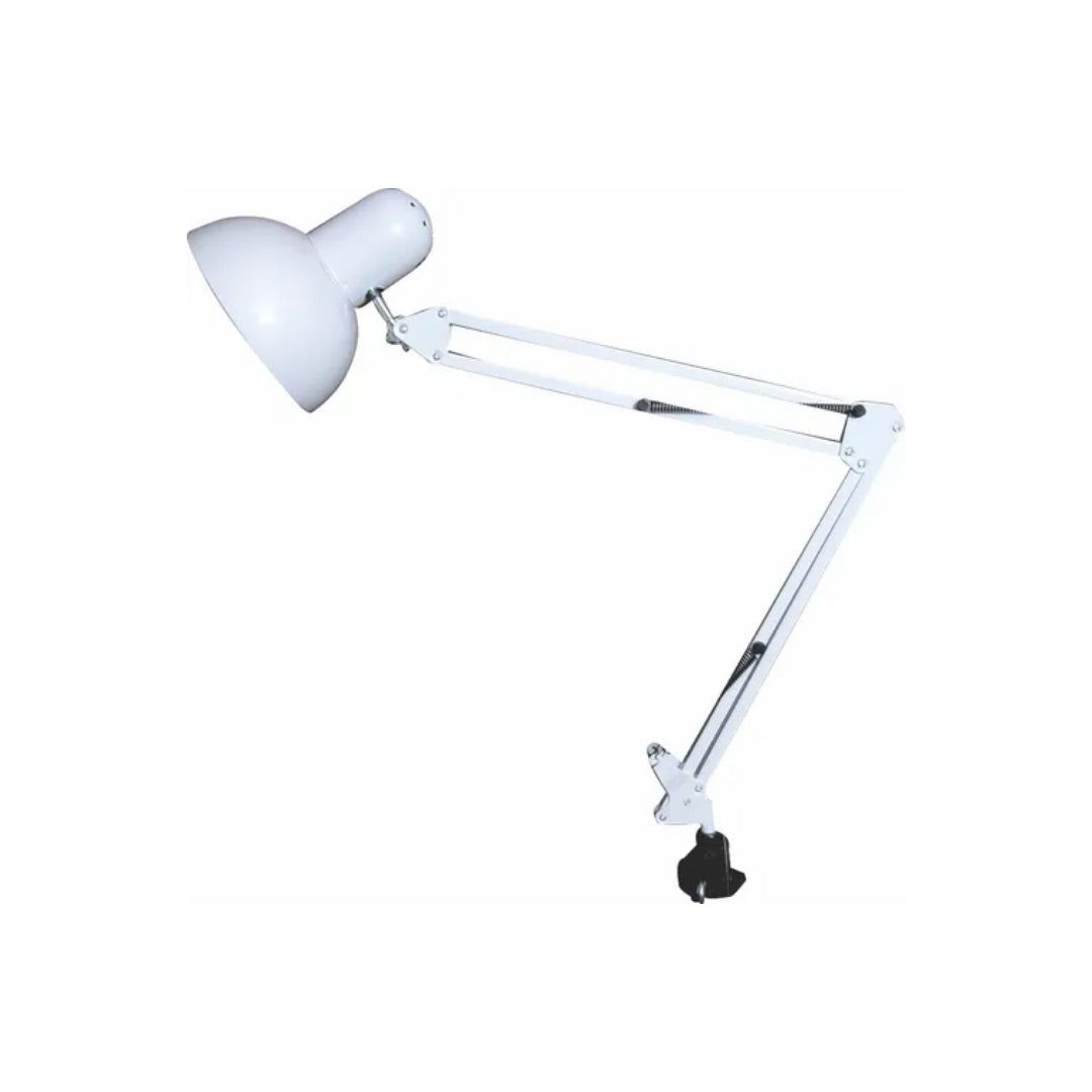 Lampara De Mesa Brazo Flexible Tipo Prensa con Bombillo