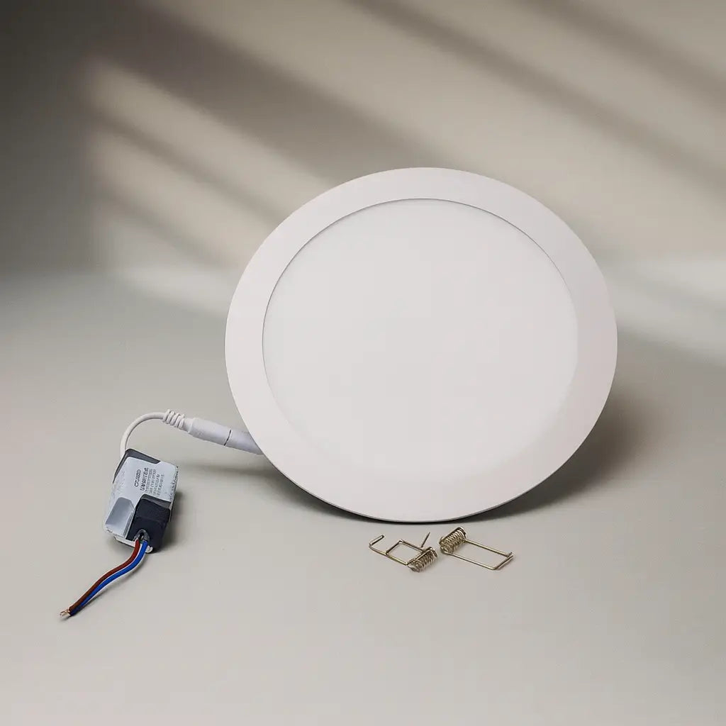 Panel LED Redondo Incrustar de bajo consumo energético en techos de viviendas, oficinas y espacios comerciales.