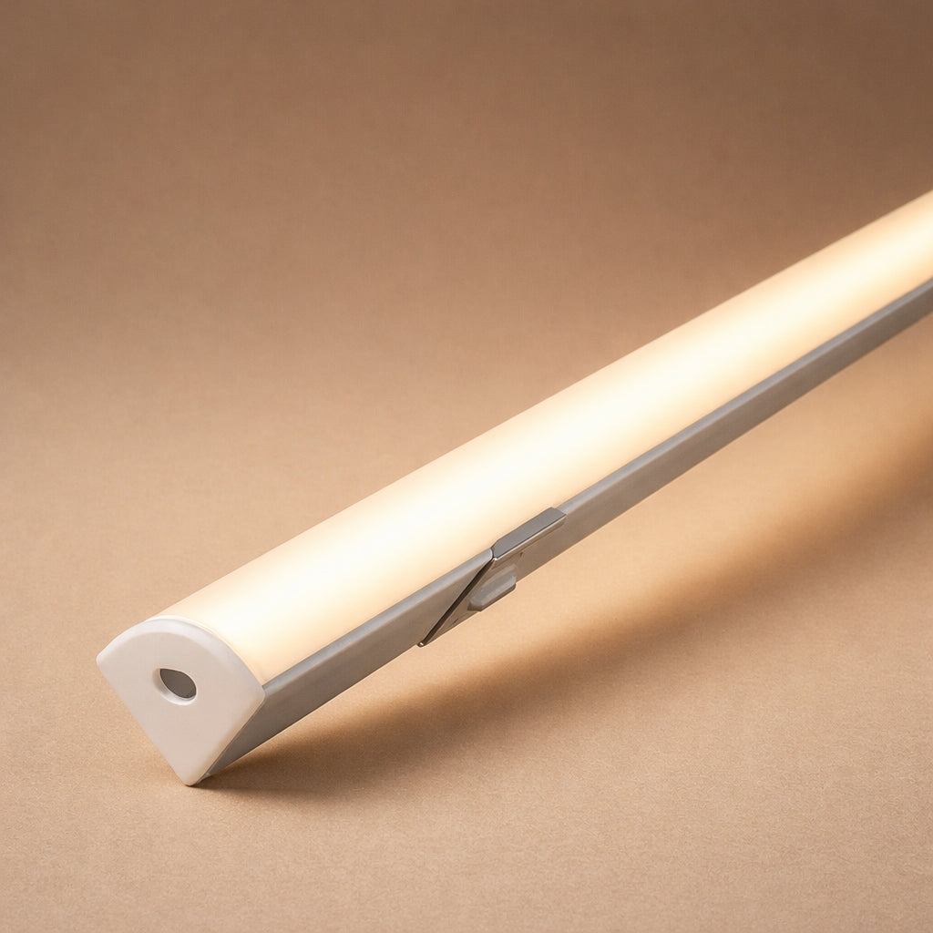 Perfil de Aluminio para Cinta LED Esquinero 45° 1616H x 3 Metros