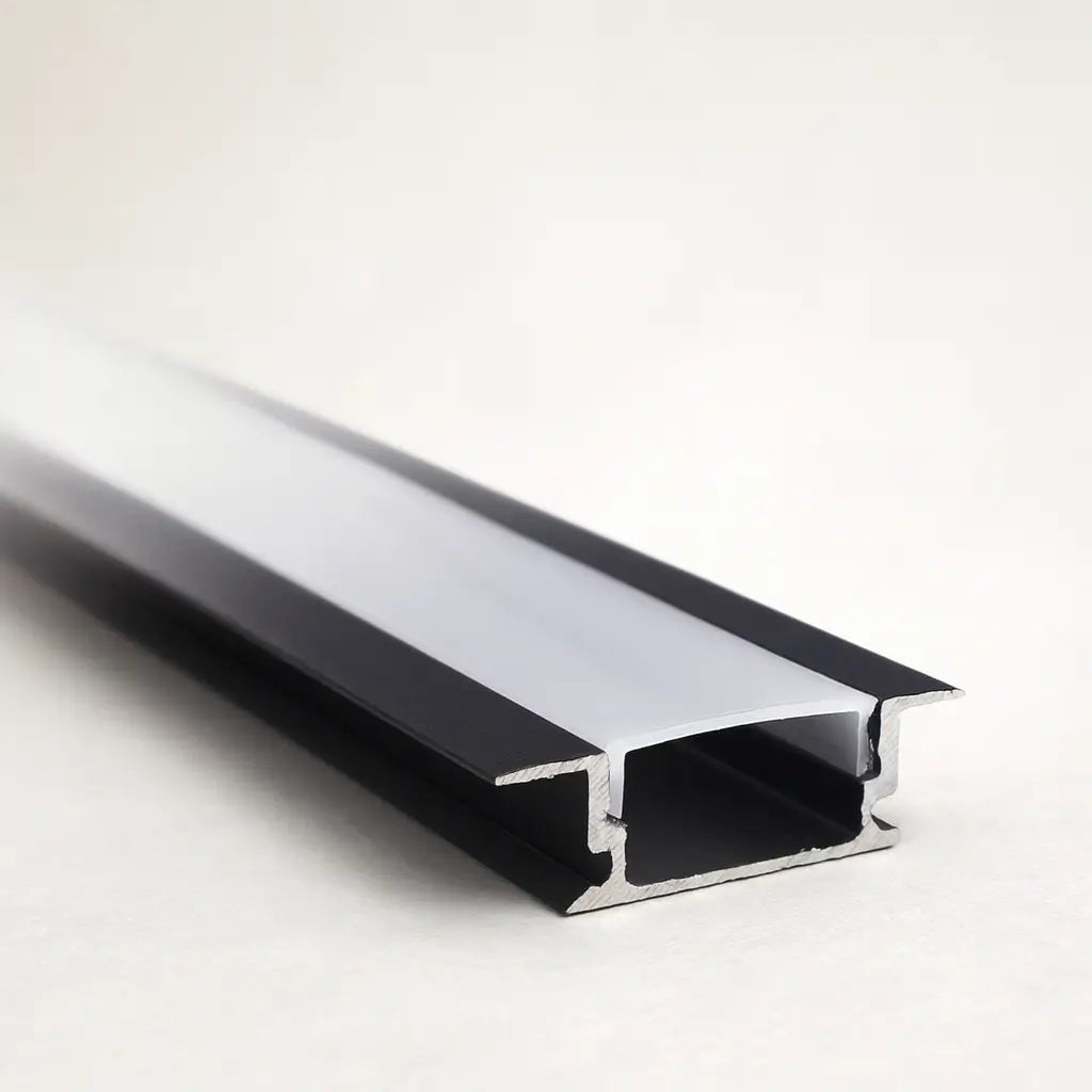 Perfil de aluminio para cinta LED 1707A de 3 metros para incrustar