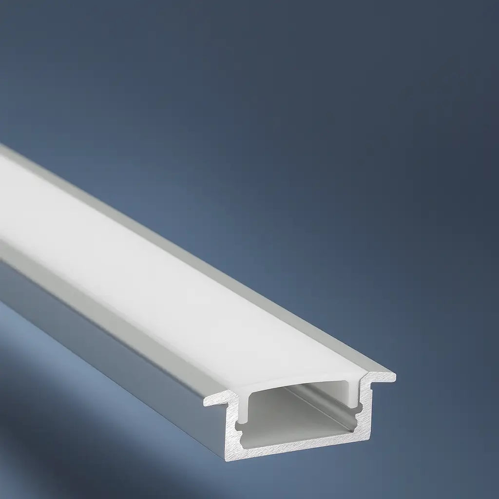 Perfil de aluminio para cinta LED 1707A incrustar en techos y muebles