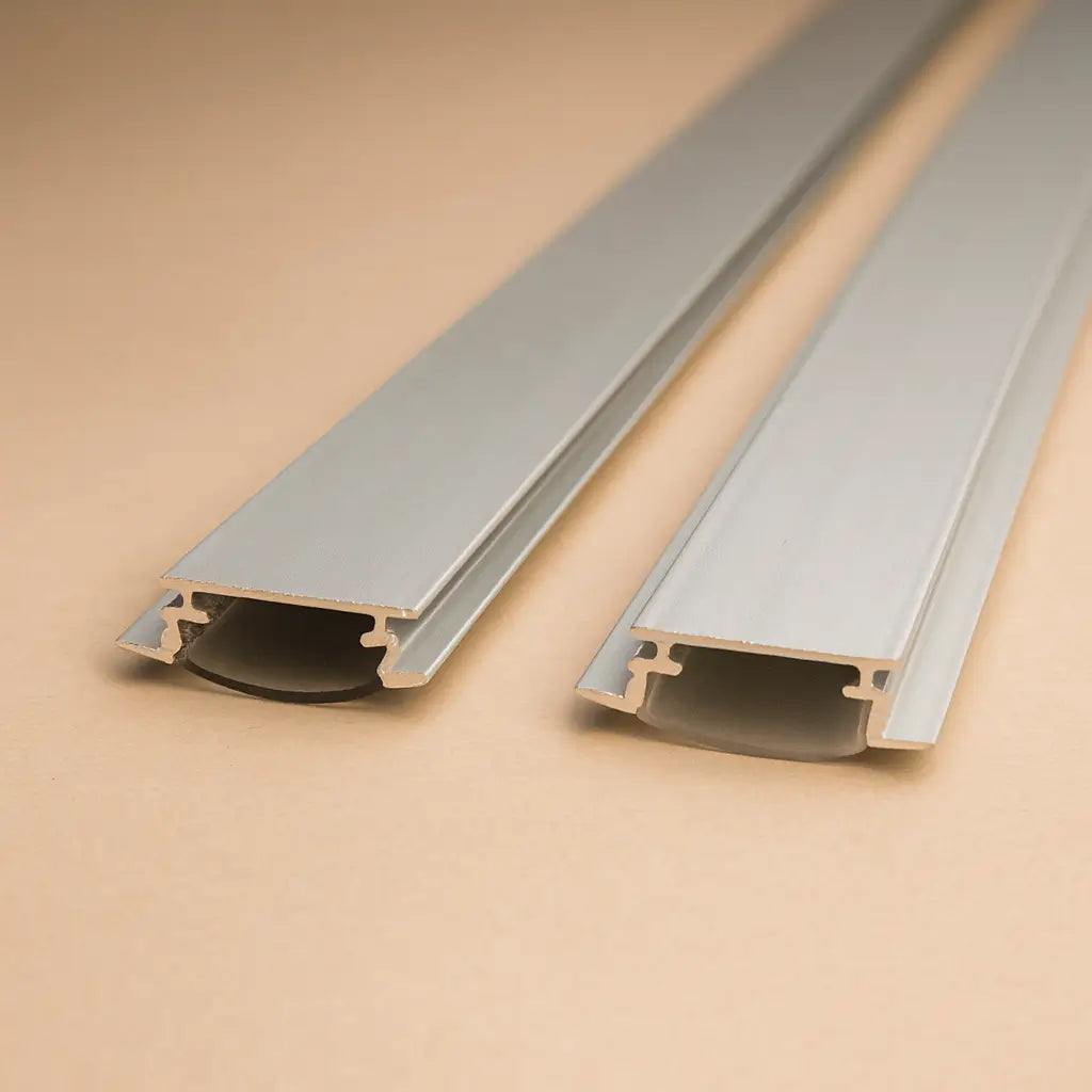 Perfil de aluminio 1707A de 3 metros para incrustar iluminación arquitectónica
