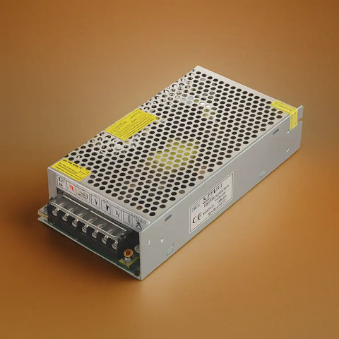 Fuente de poder LED 12V metálica con borneras de conexión para cintas y módulos LED