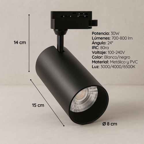 Spot led Para Riel  30W