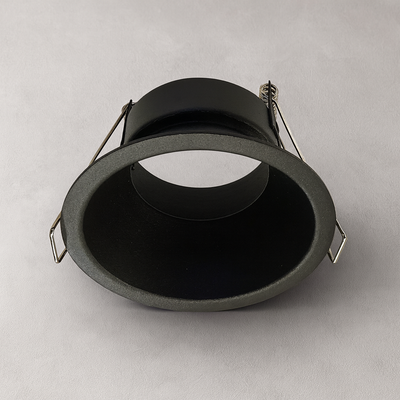 Ojo de Buey LED Incrustar Negro GU10 HURDAL Aluminio