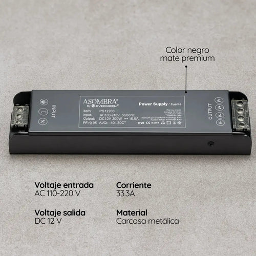 Fuente cinta LED 12v 33.3A 400W delgada Premium