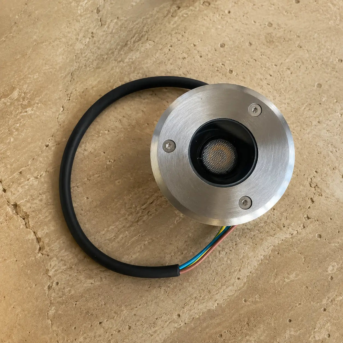 Bala de Piso LED 1W Empotrable Exterior IP65 3000K