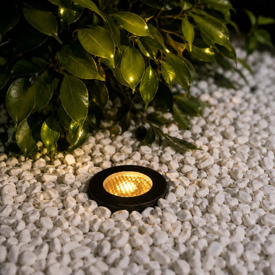 Bala de Piso LED 5W Exterior Antideslumbrante IP67 Negra 3000K