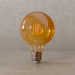 Bombillo LED Vintage G125 4W E27 2700K Luz Cálida