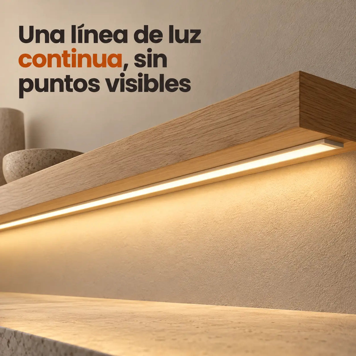 Cinta LED COB de conexión directa rollo de 10 metros