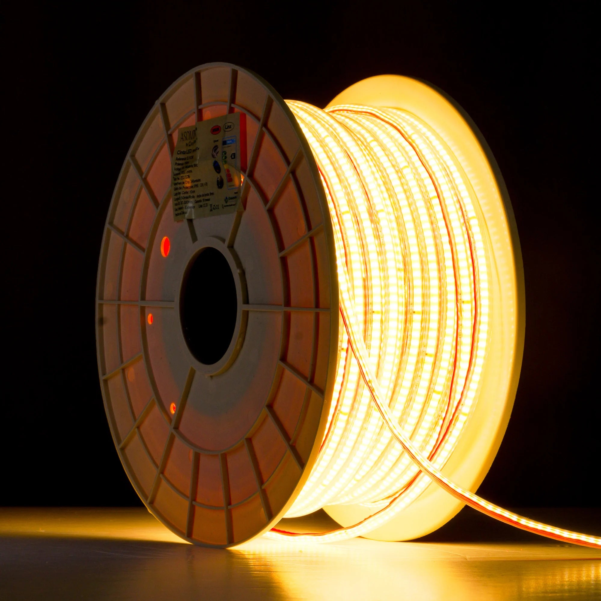 Cinta LED COB de luz continua sin puntos 110V 8 mm Serie Linx X10M (11 W) PREMIUM ASOMBRA
