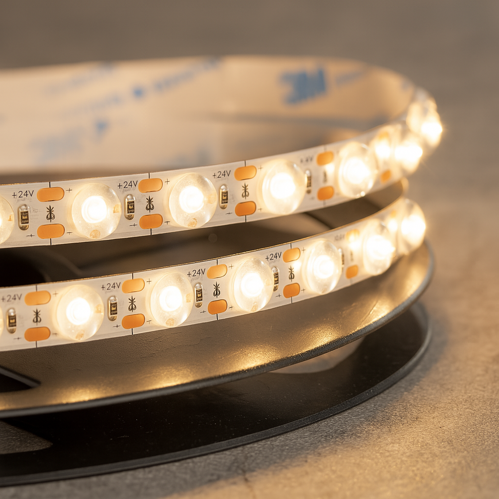 Cinta LED tipo lupa 11 mm de alta potencia X10M (24V, 24W) PREMIUM ASOMBRA
