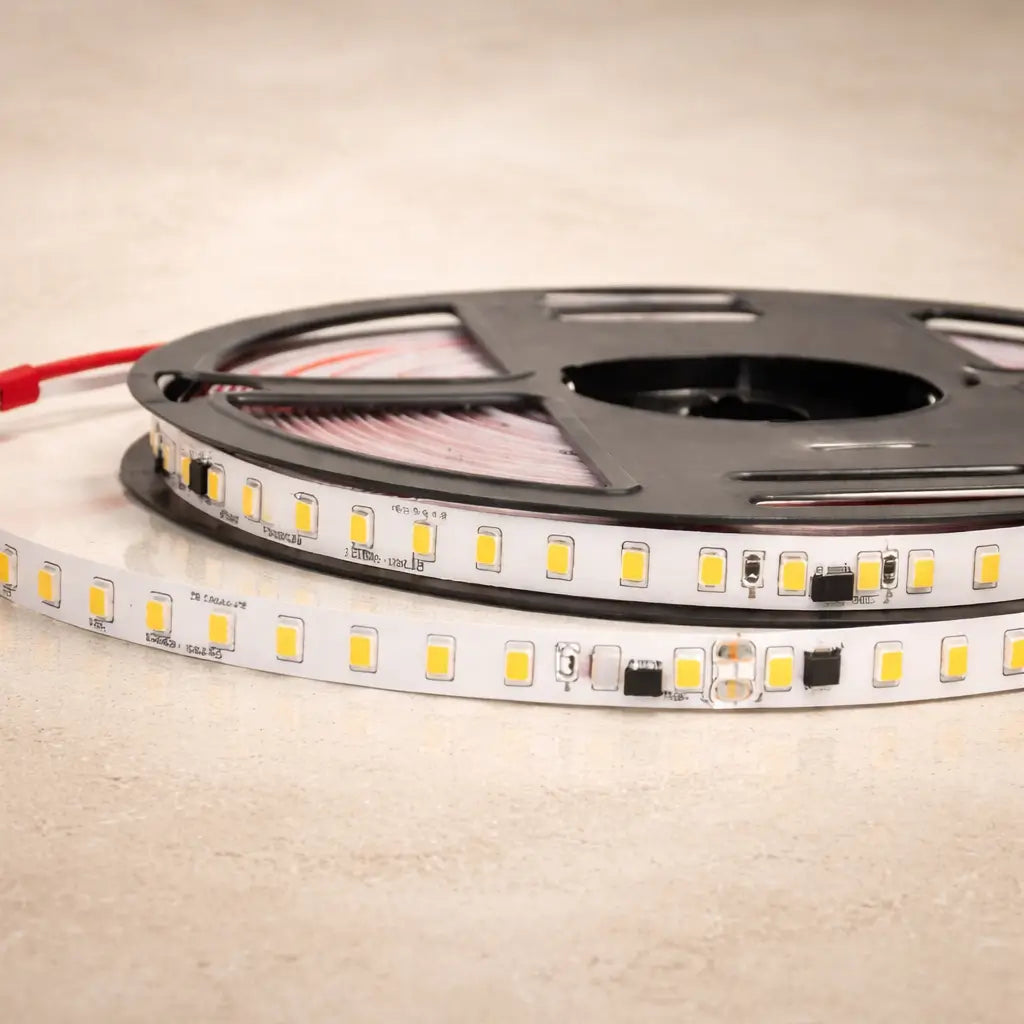 Cinta LED 110V SMD 2835 CRI70 sin Silicona x 10 Metros