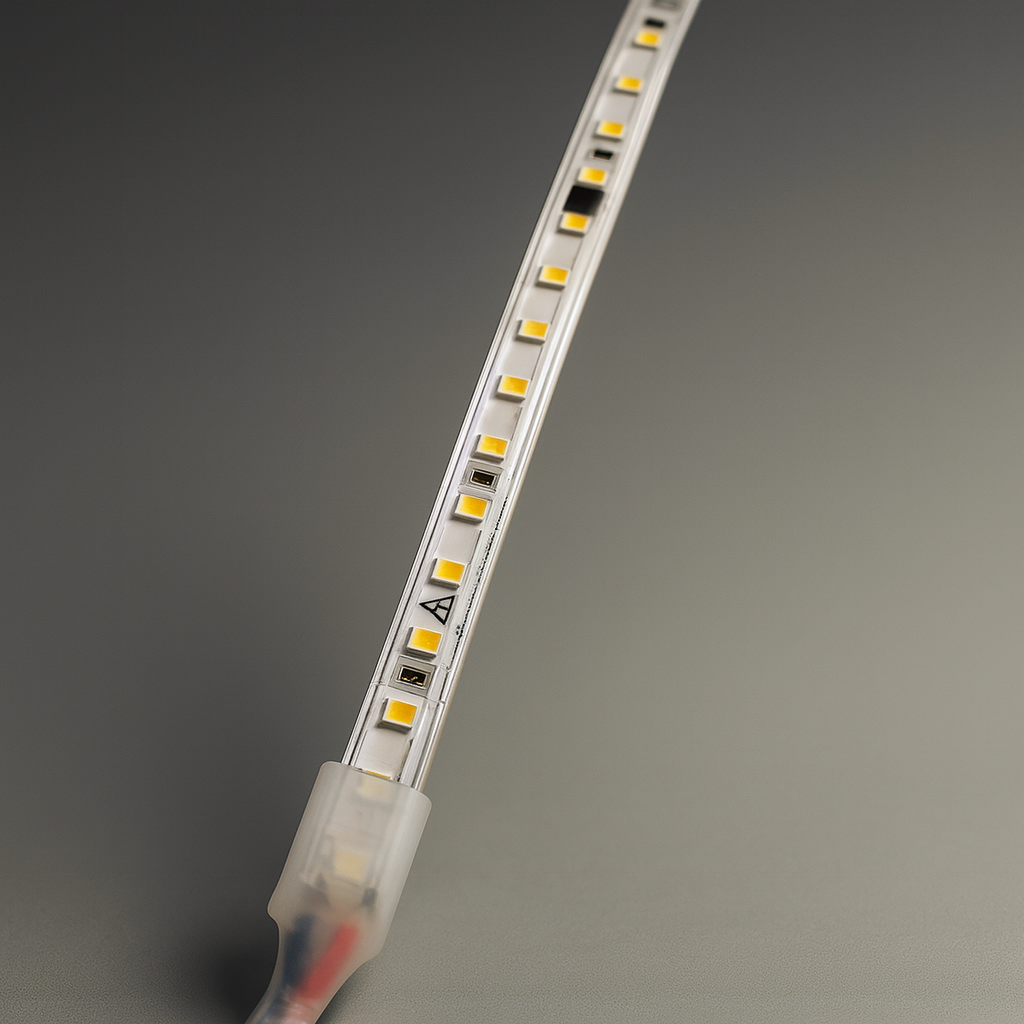 Cinta led 110v corte cada 10 cm 120 led rollo x 50 metros