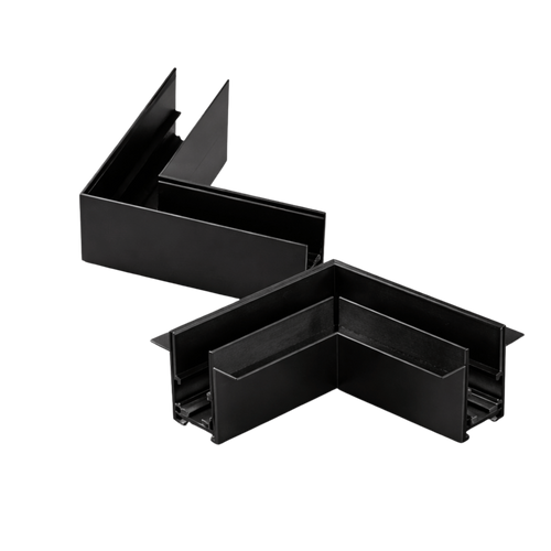 Conector para Riel Magnético LED 48V en L Sobreponer o Incrustar