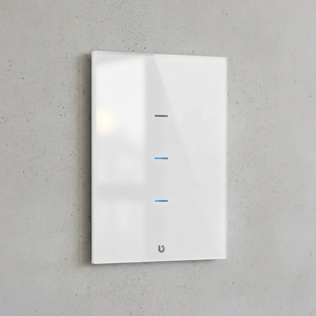 Interruptor Inteligente WiFi Táctil Triple Blanco 3 Circuitos Alexa Google