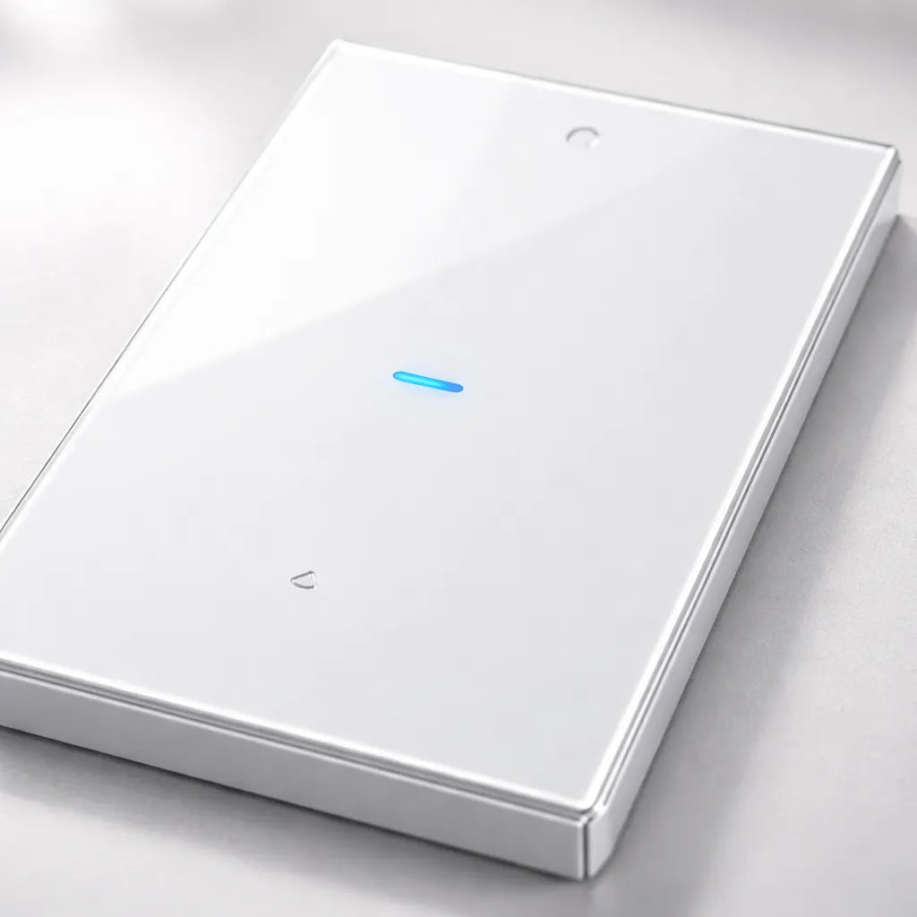 Interruptor Inteligente WiFi Táctil Sencillo Blanco 125V Alexa Google Home