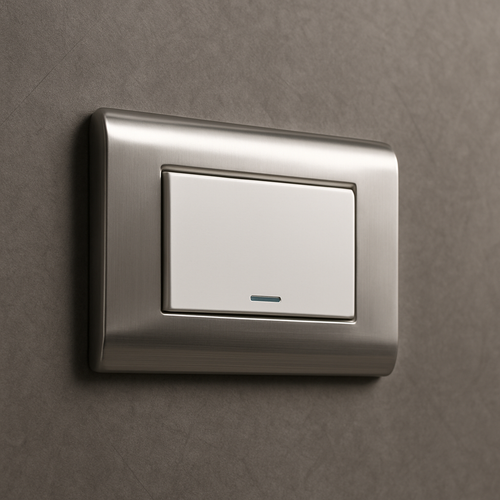 Interruptor Sencillo acero inoxidable carpinter Q3